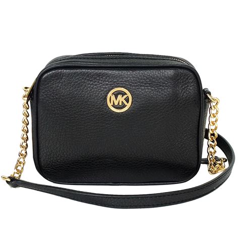 michael kors black leather purse|michael kors purses small black.